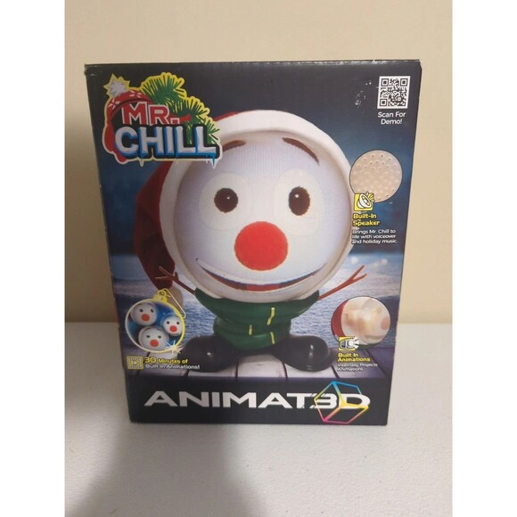 Animated Mr. Chill Singing Talking Joking Animated Snowman Christmas New - Picture 1 of 5